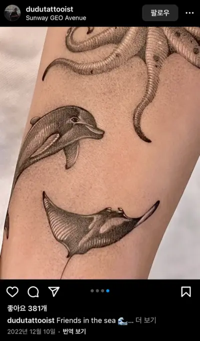 海豚刺青參考圖