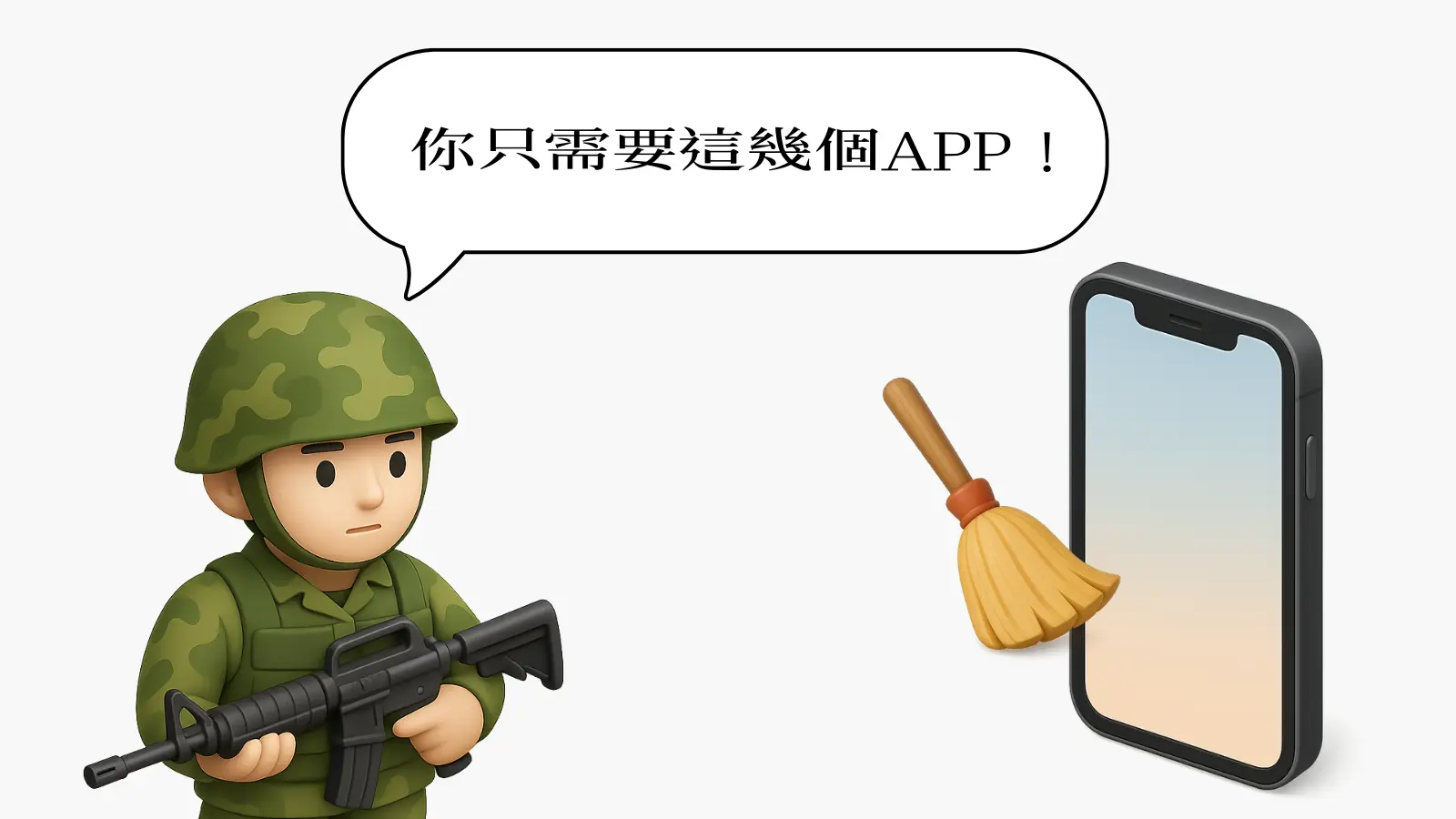 當兵體悟到的數位極簡